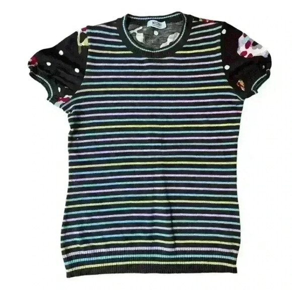 Moschino Cheap and Chic Vintage Floral Polka Dot Sweater - Picture 1 of 4